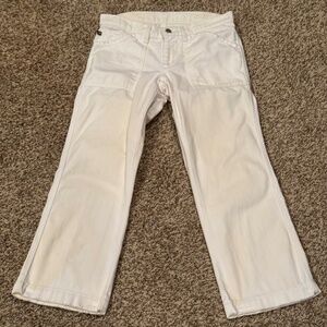 White POLO Capri Womens